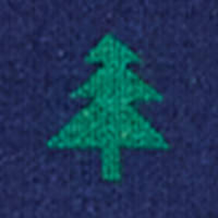 Multi Trees on Navy Blue